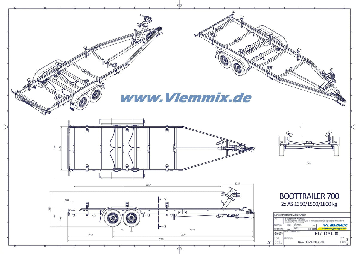 Vlemmix | SMT 3500/7 MB FLEXROLL EU-Trailer