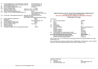 compare product EINTRAG in die Österreichische Datenbank W.V.T.A. / BT