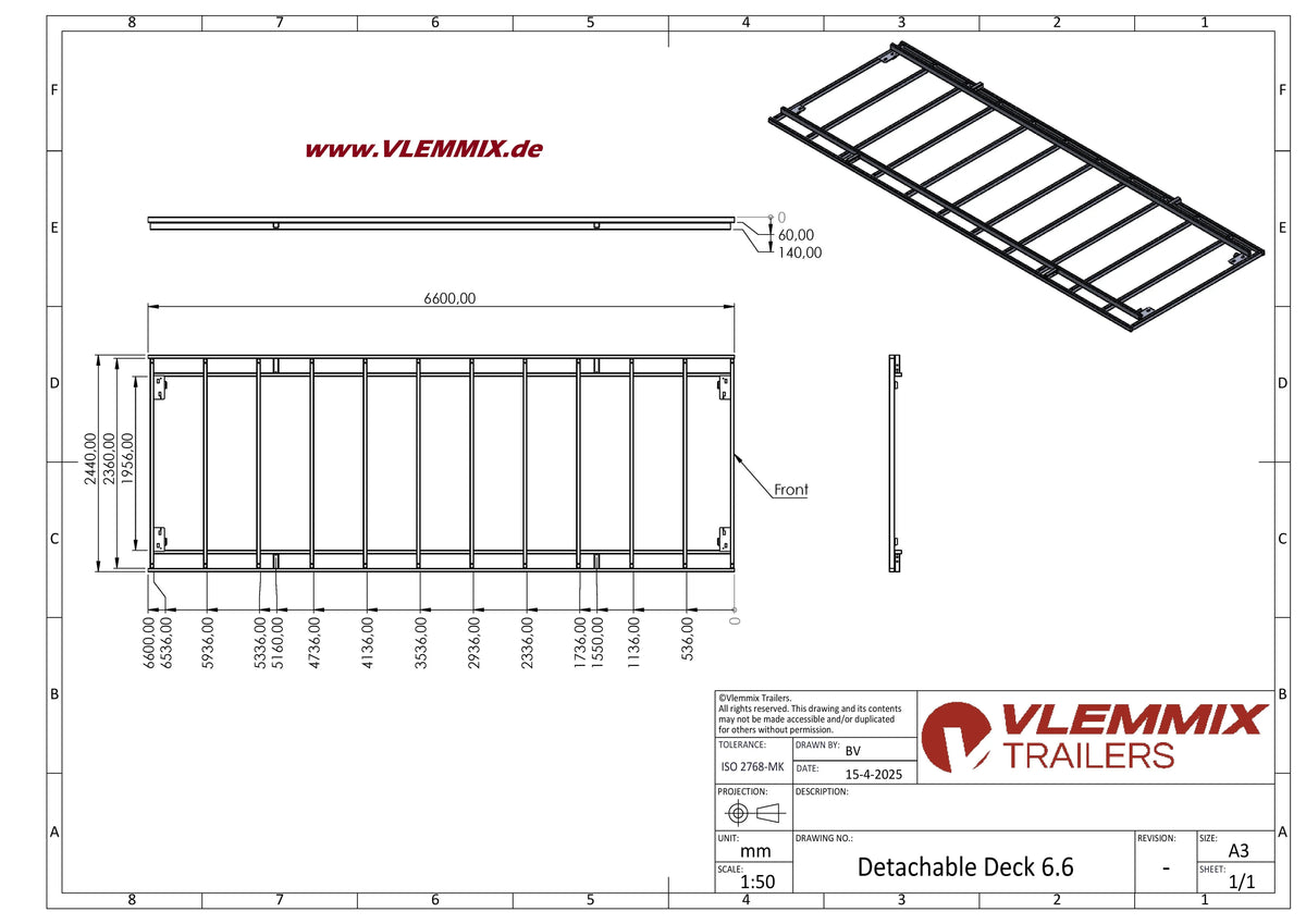 Vlemmix | TH 660 WECHSELPR. 5400 EU-Trailer