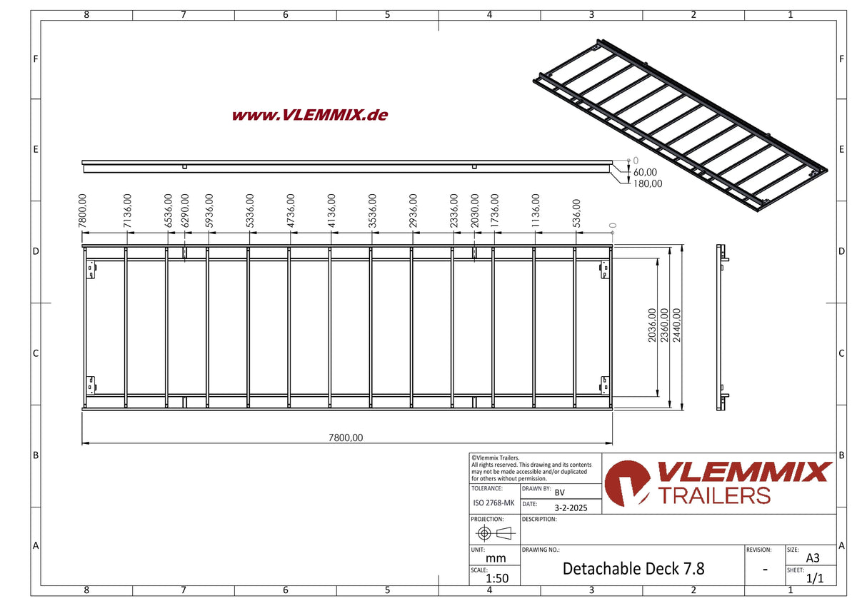 Vlemmix | TH 780 WECHSELPR. 4050 EU-Trailer