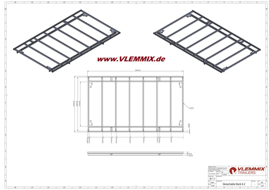 Vlemmix | EXTRA DECK f. WP 420x244 EU-Trailer
