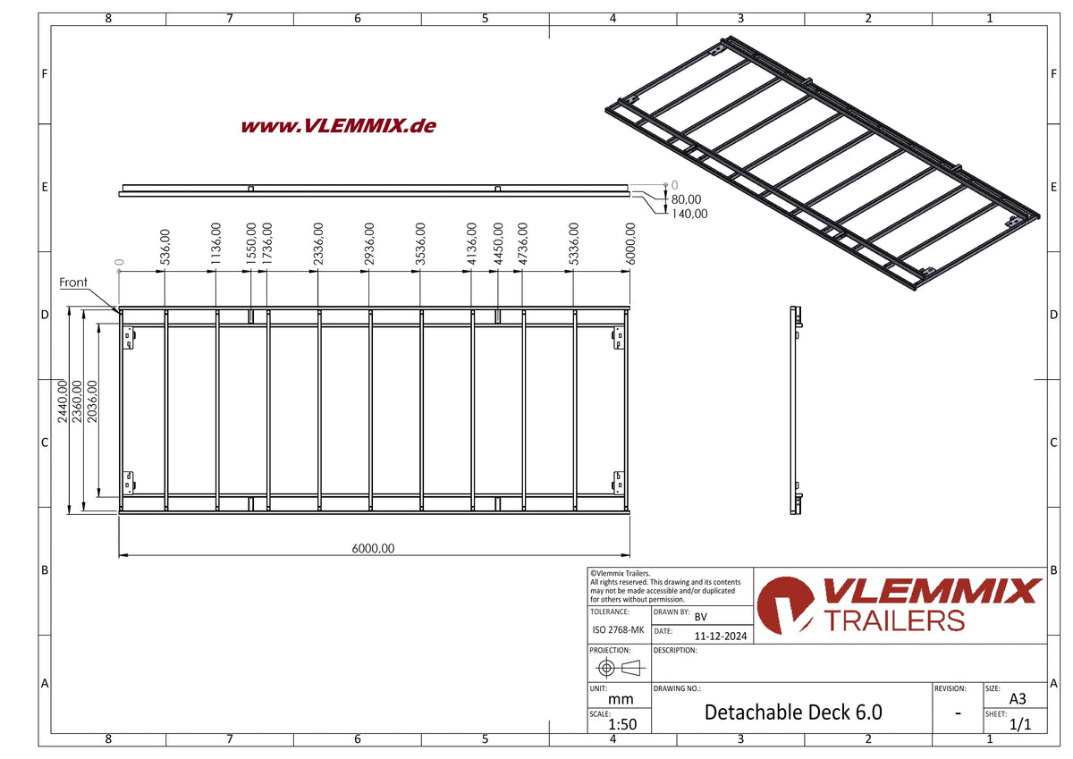 Vlemmix | TH 600 WECHSELPR. 5400 EU-Trailer