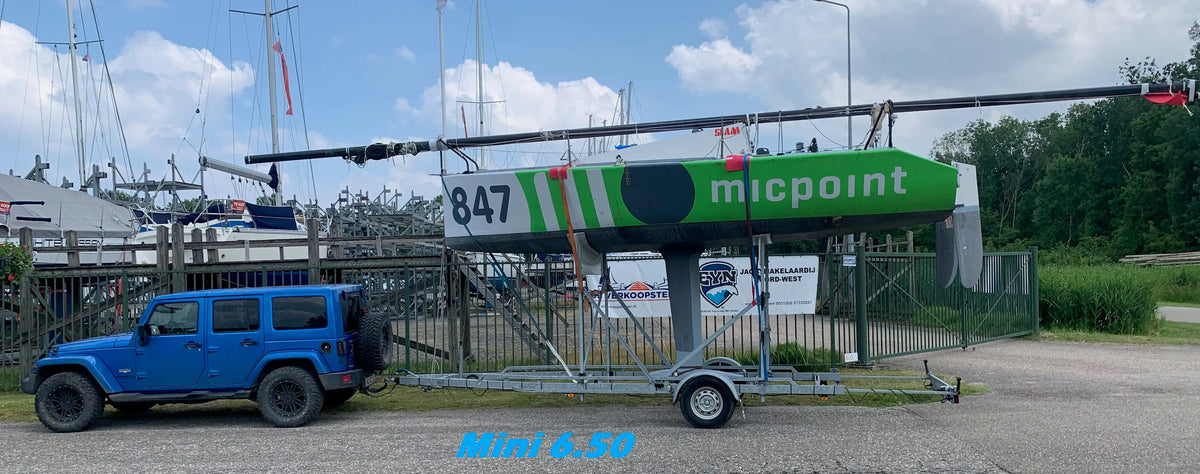 Vlemmix | STÜTZEN  Segelboot Sonderlg. ab 160cm BT EU-Trailer