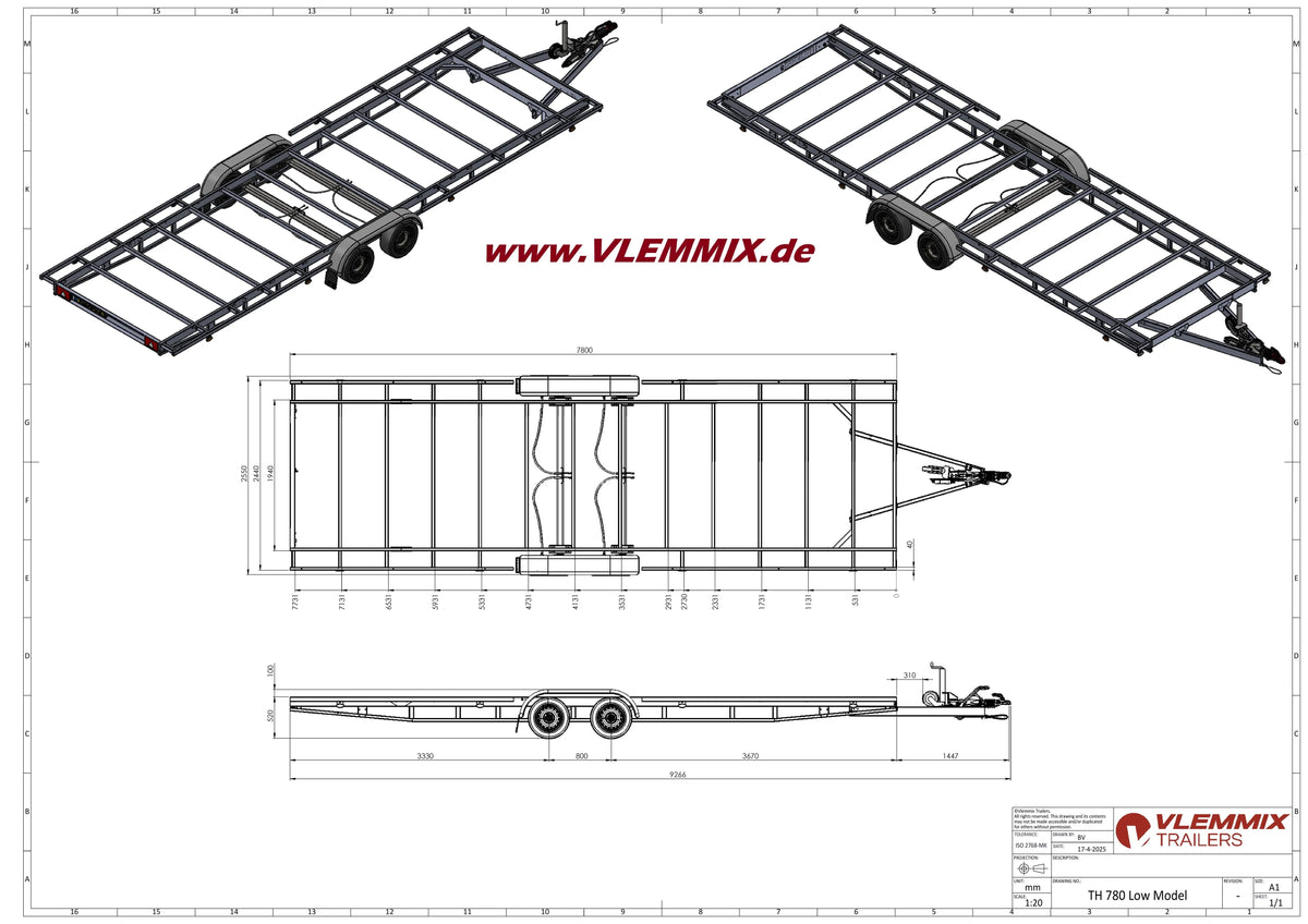 Vlemmix | TH 780 CLASSIC 3500 EU-Trailer
