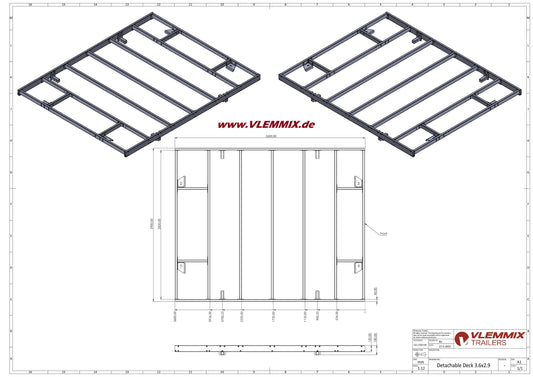 Vlemmix | TH 360 XXL WECHSELPR. 3500 EU-Trailer