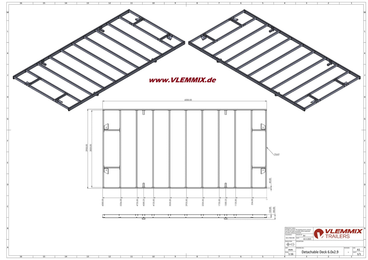 Vlemmix | TH 600 XXL WECHSELPR. 5400 EU-Trailer